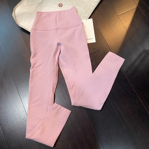 lululemon athletica Pants - LULULEMON ALIGN HR LEGGINGS 28” in PINK PEONY (PKPI) SZ 0 NWT